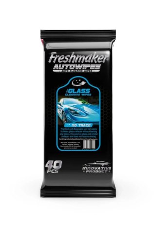Chusteczki nawilżane do czyszczenia szyb samochodowych 40 szt.