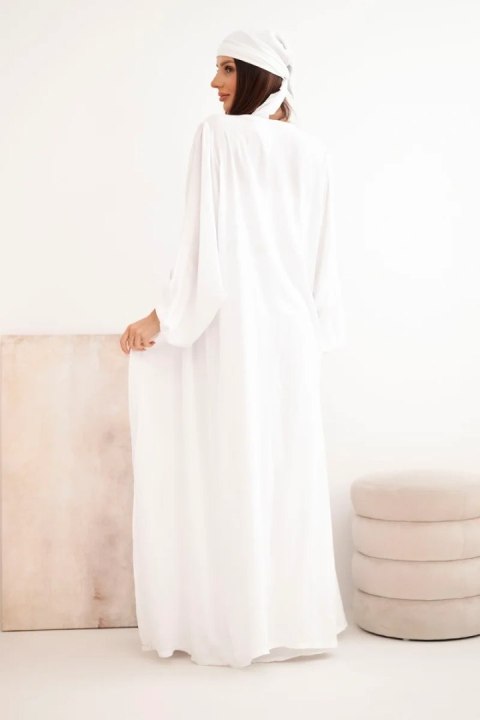 Komplet damski wiskozowy 4-częściowy w stylu boho biały